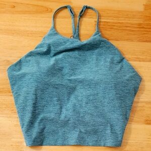 CALIA by Carrie Underwood Cross Back Lustralux Crop Puya Green  Heather XL